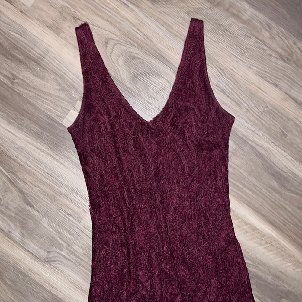 Beautiful wine color dress, Long, Size M